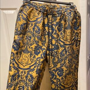 SCOTCH & SODA Stylish Blue and Gold Patterned women’s Pants